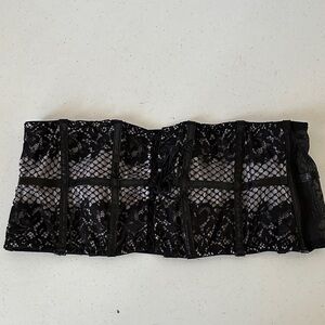 Victoria’s Secret Women’s Garter Belt Black Lavender Size L